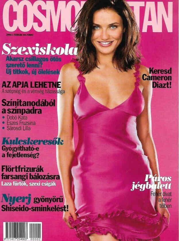 COSMOPOLITAN HUNGARY magazine side cover  February 2000
