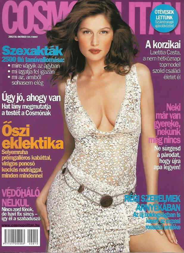 COSMOPOLITAN HUNGARY magazine side cover  October 2002