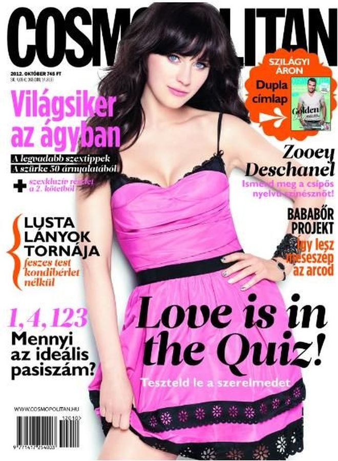 COSMOPOLITAN HUNGARY magazine side cover  October 2012