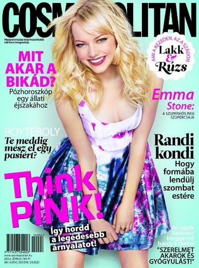 COSMOPOLITAN HUNGARY magazine side cover  April 2014