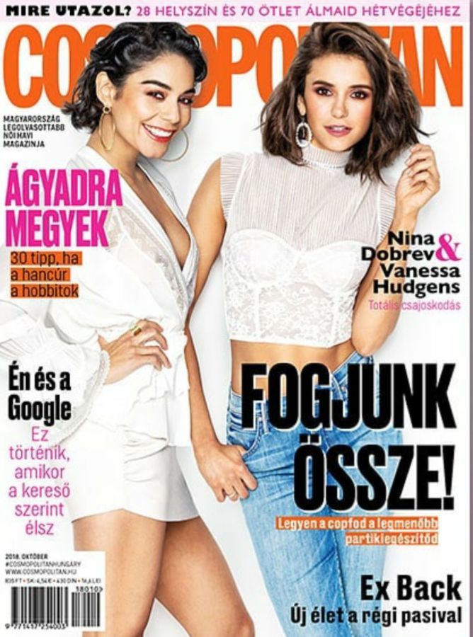 COSMOPOLITAN HUNGARY magazine side cover  October 2018