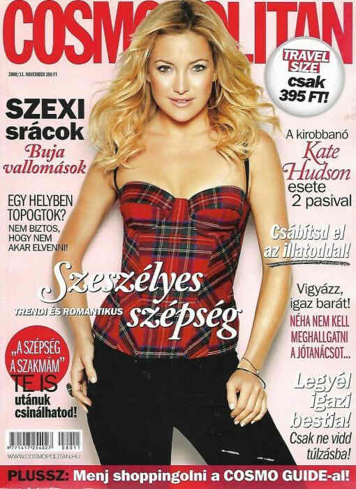 COSMOPOLITAN HUNGARY magazine side cover  November 2018