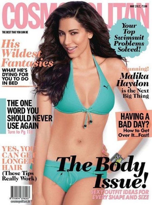 COSMOPOLITAN INDIA magazine side cover  May 2012
