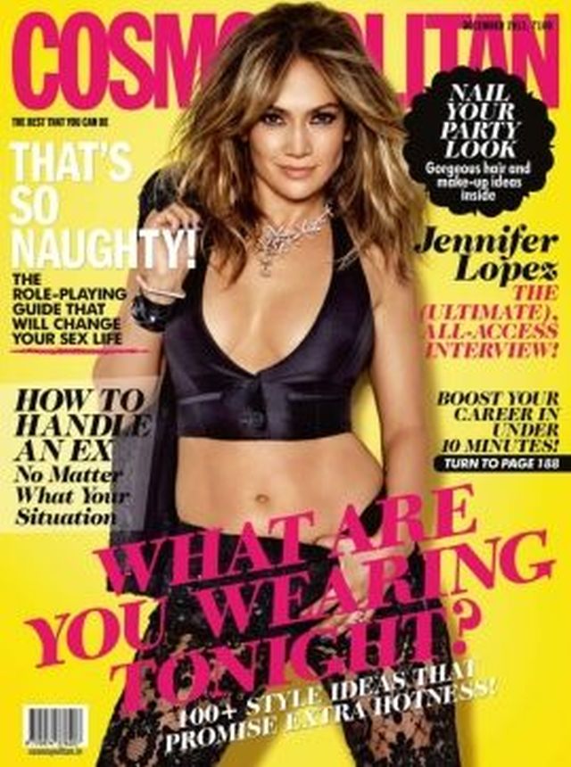 COSMOPOLITAN INDIA magazine side cover  December 2013