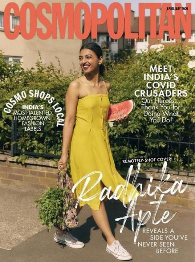 COSMOPOLITAN INDIA magazine side cover  April/May 2020