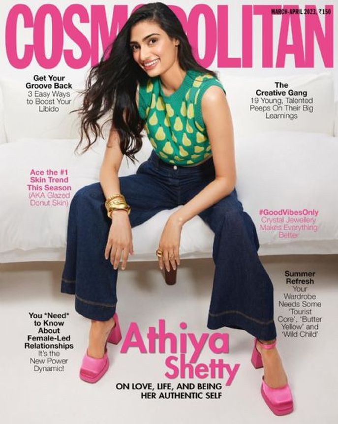 COSMOPOLITAN INDIA magazine side cover  March/April 2023