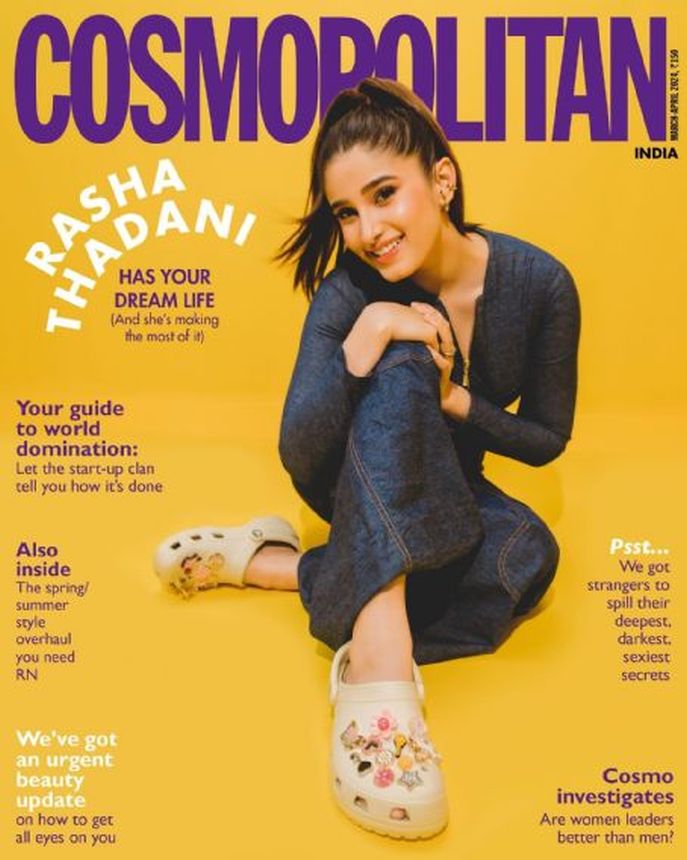 COSMOPOLITAN INDIA magazine side cover  March 2024