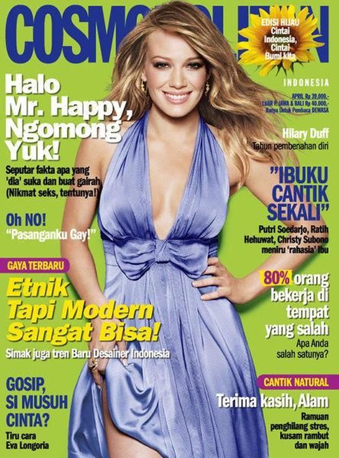 COSMOPOLITAN INDONESIA magazine side cover  April 2008