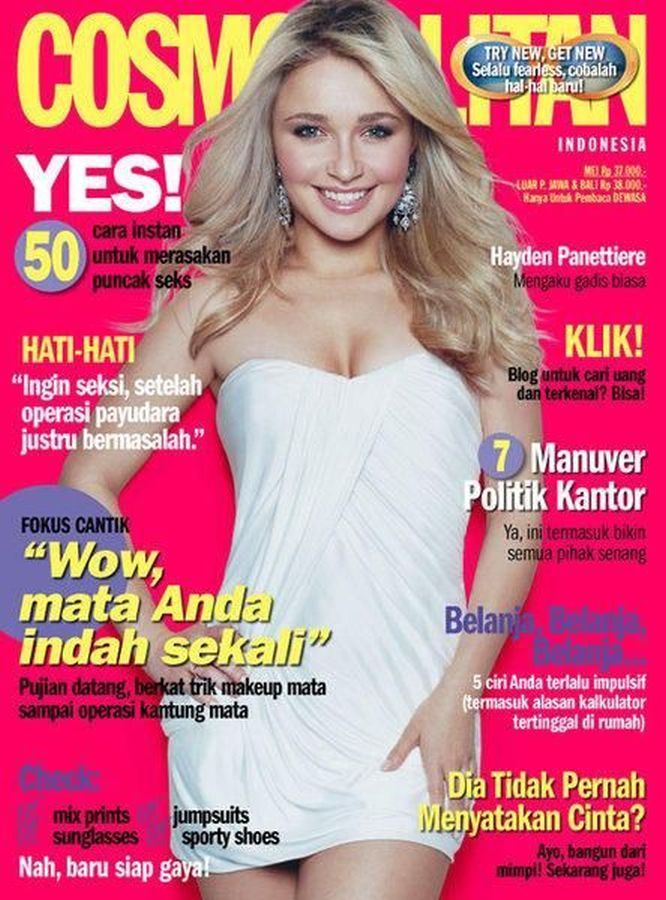 COSMOPOLITAN INDONESIA magazine side cover  May 2008