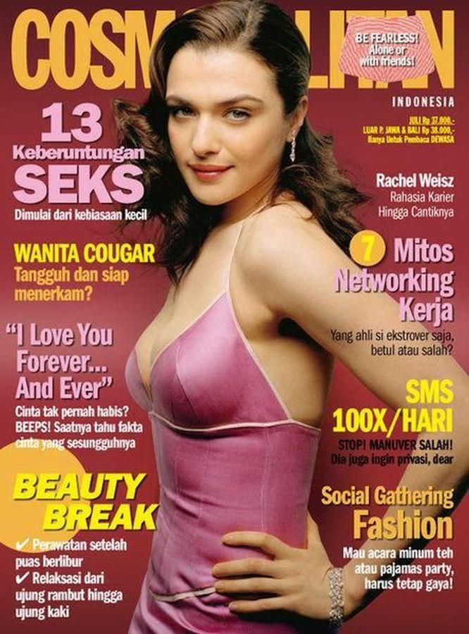 COSMOPOLITAN INDONESIA magazine side cover  July 2008