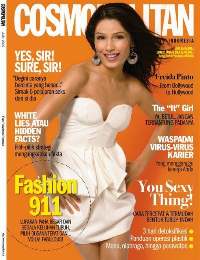 COSMOPOLITAN INDONESIA magazine side cover  June 2009
