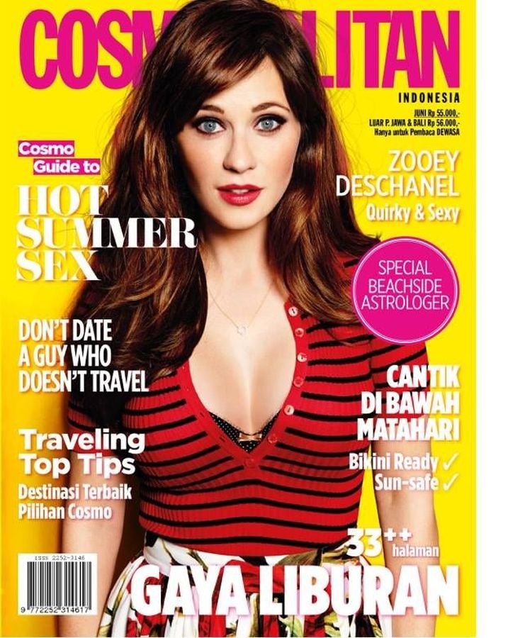 COSMOPOLITAN INDONESIA magazine side cover  June 2015