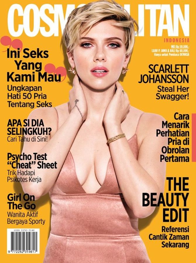 COSMOPOLITAN INDONESIA magazine side cover  May 2016