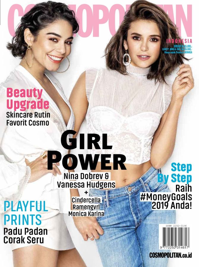 COSMOPOLITAN INDONESIA magazine side cover  January 2019