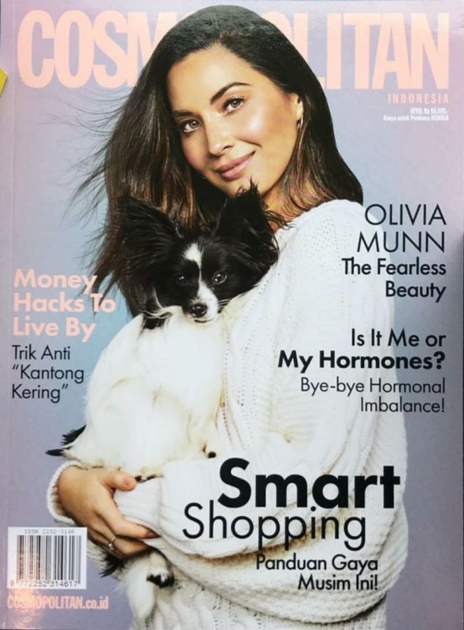 COSMOPOLITAN INDONESIA magazine side cover  April 2019