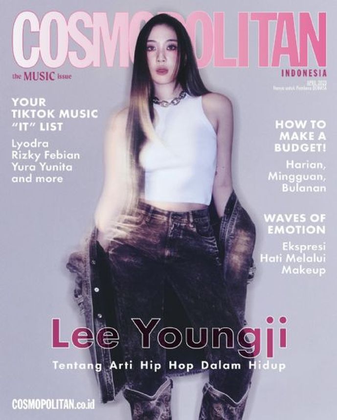 COSMOPOLITAN INDONESIA magazine side cover  April 2023