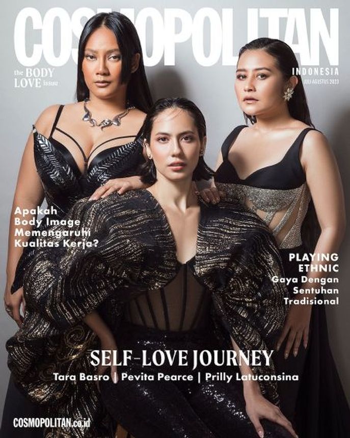 COSMOPOLITAN INDONESIA magazine side cover  July 2023