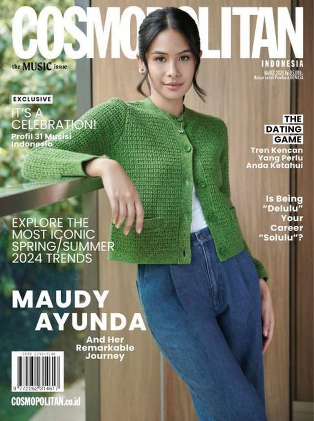 COSMOPOLITAN INDONESIA magazine side cover  March 2024