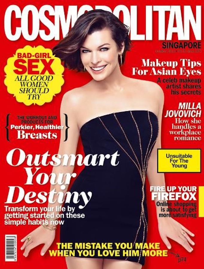 COSMOPOLITAN SINGAPORE magazine side cover  October 2012