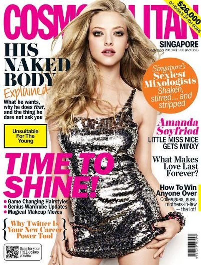 COSMOPOLITAN SINGAPORE magazine side cover  September 2013