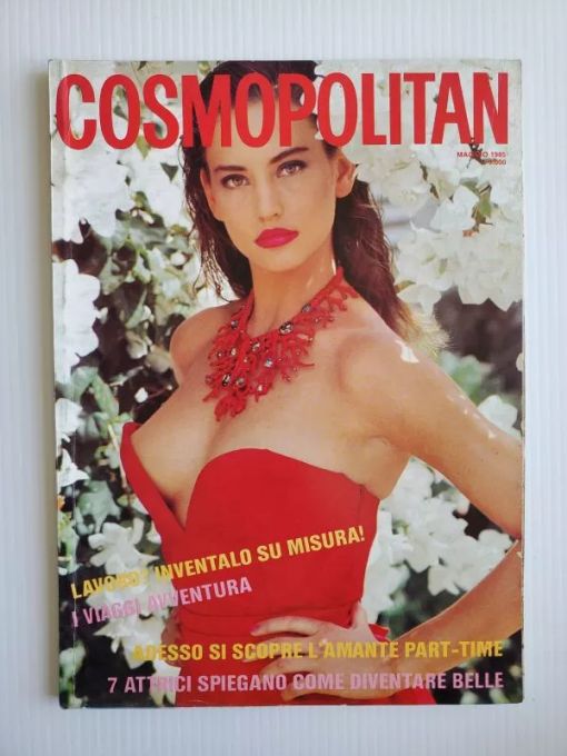 COSMOPOLITAN ITALY magazine side cover  May 1985