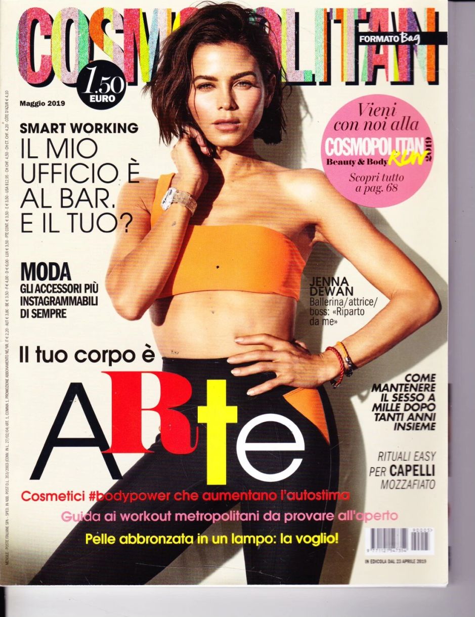 COSMOPOLITAN ITALY magazine side cover  May 2019