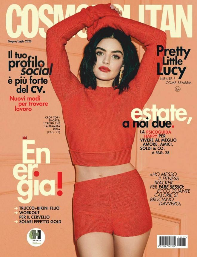 COSMOPOLITAN ITALY magazine side cover  June/July 2020