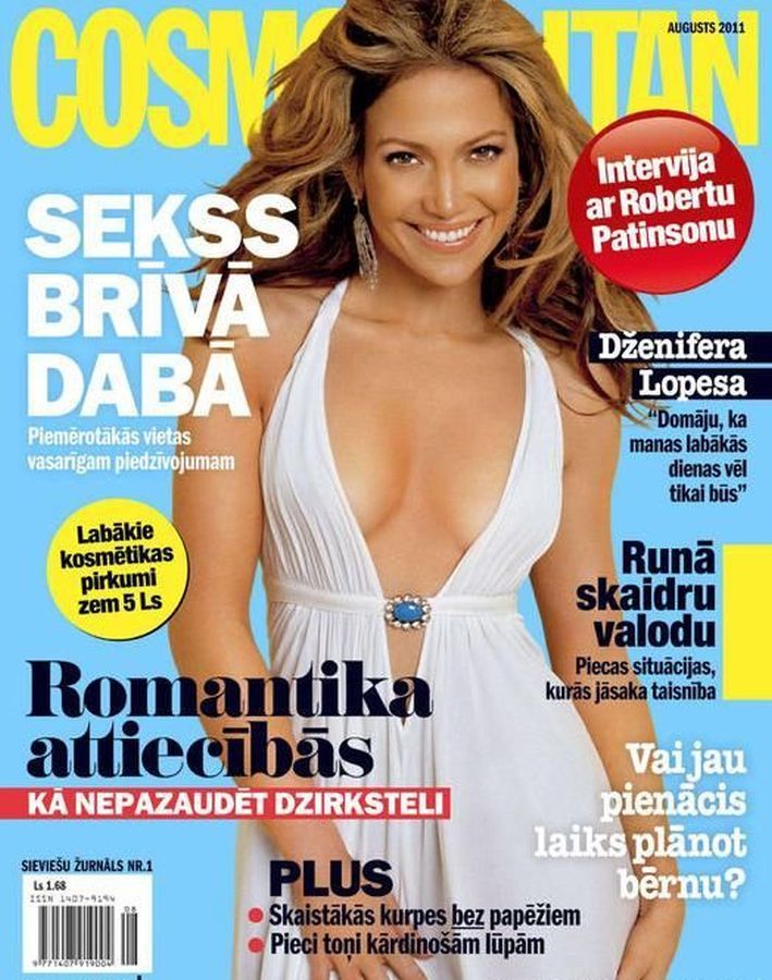 COSMOPOLITAN LATVIA magazine side cover  August 2011