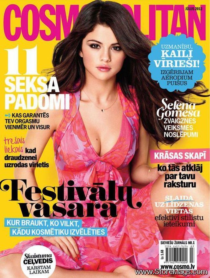 COSMOPOLITAN LATVIA magazine side cover  July 2012