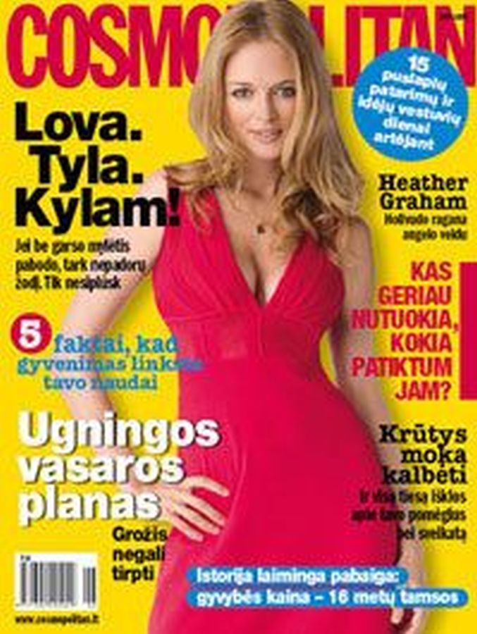 COSMOPOLITAN LITHUANIA magazine side cover  July 2009