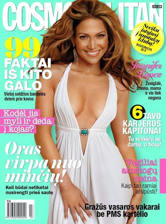 COSMOPOLITAN LITHUANIA magazine side cover  July 2011