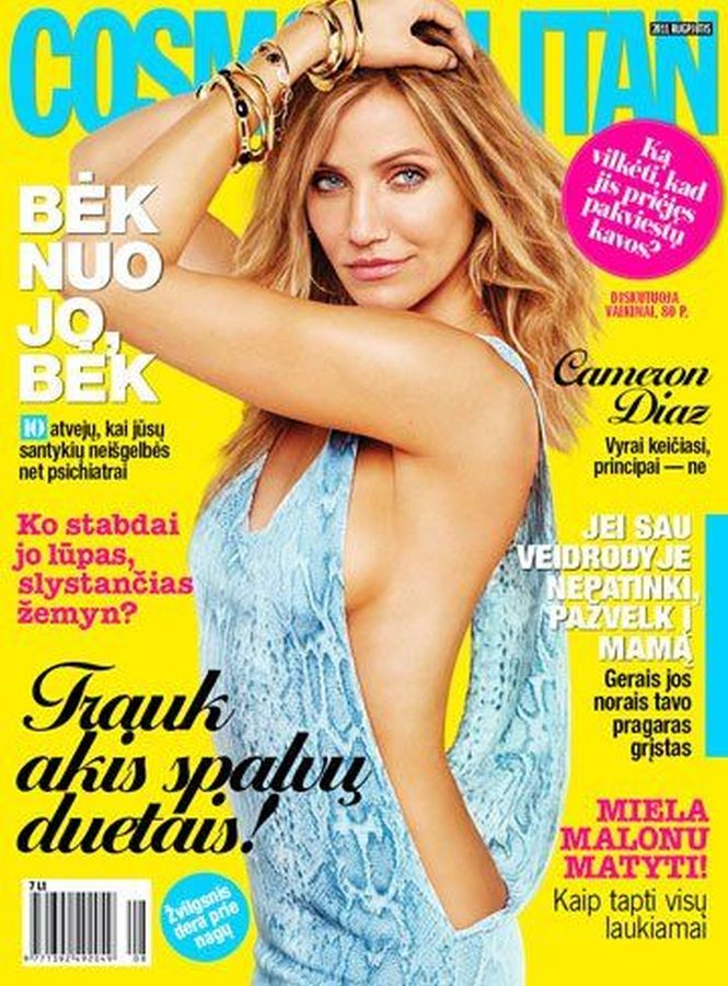 COSMOPOLITAN LITHUANIA magazine side cover  August 2011