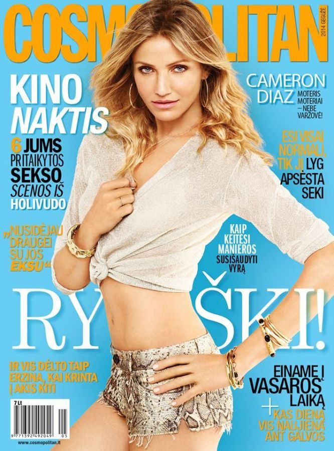 COSMOPOLITAN LITHUANIA magazine side cover  May 2014