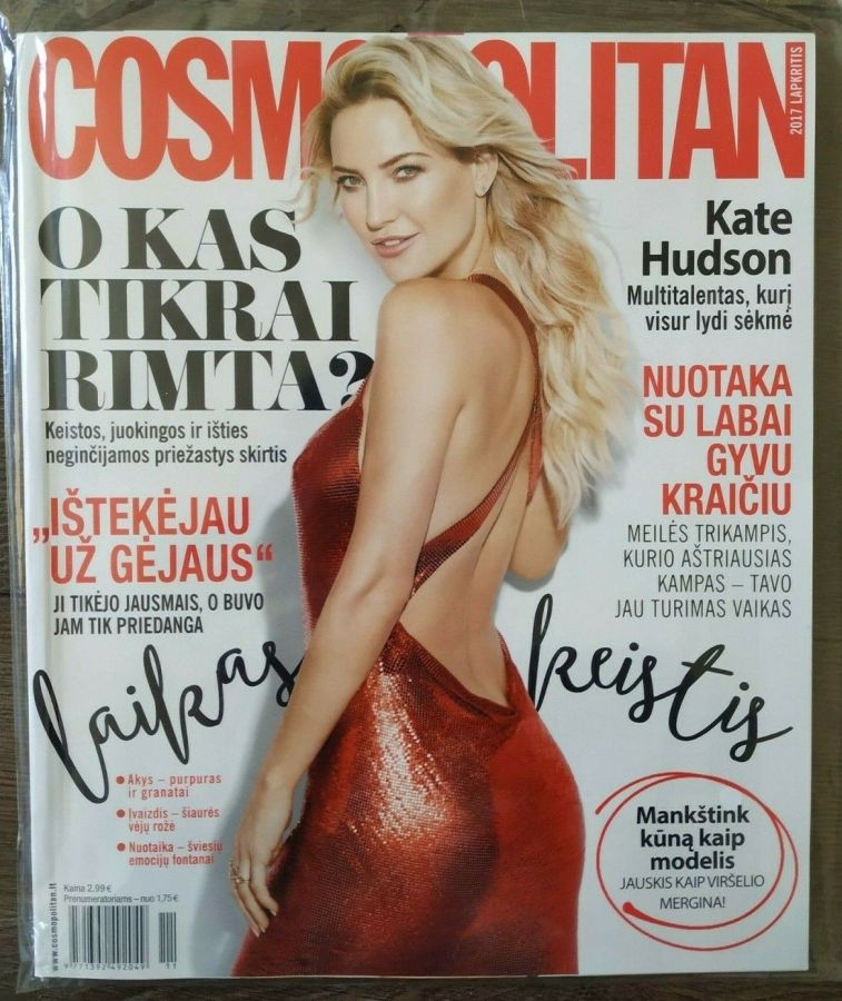 COSMOPOLITAN LITHUANIA magazine side cover  November 2017