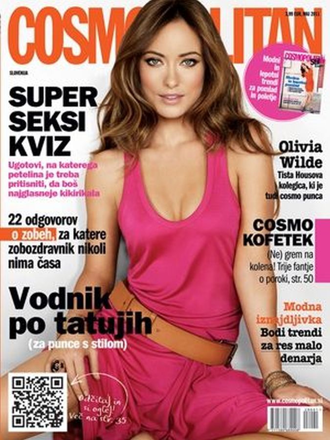 COSMOPOLITAN SLOVENIA magazine side cover  May 2011