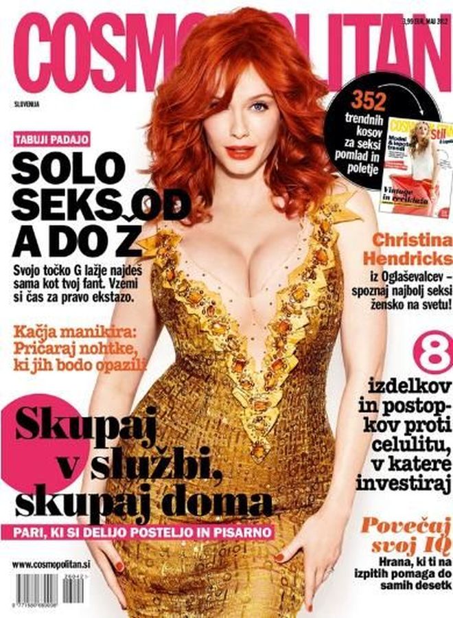 COSMOPOLITAN SLOVENIA magazine side cover  May 2012