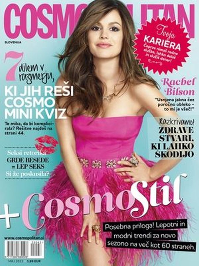 COSMOPOLITAN SLOVENIA magazine side cover  May 2013