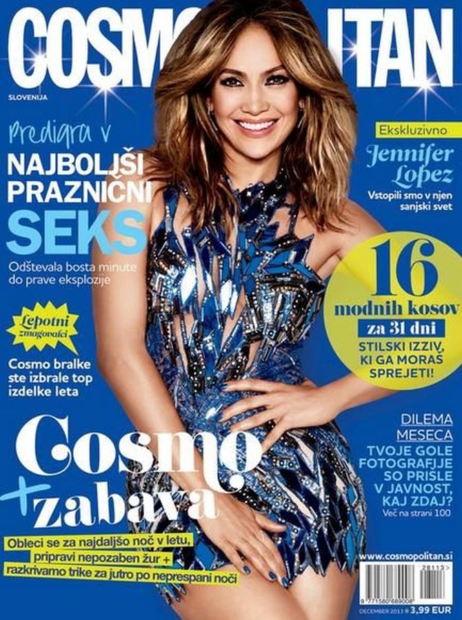 COSMOPOLITAN SLOVENIA magazine side cover  December 2013