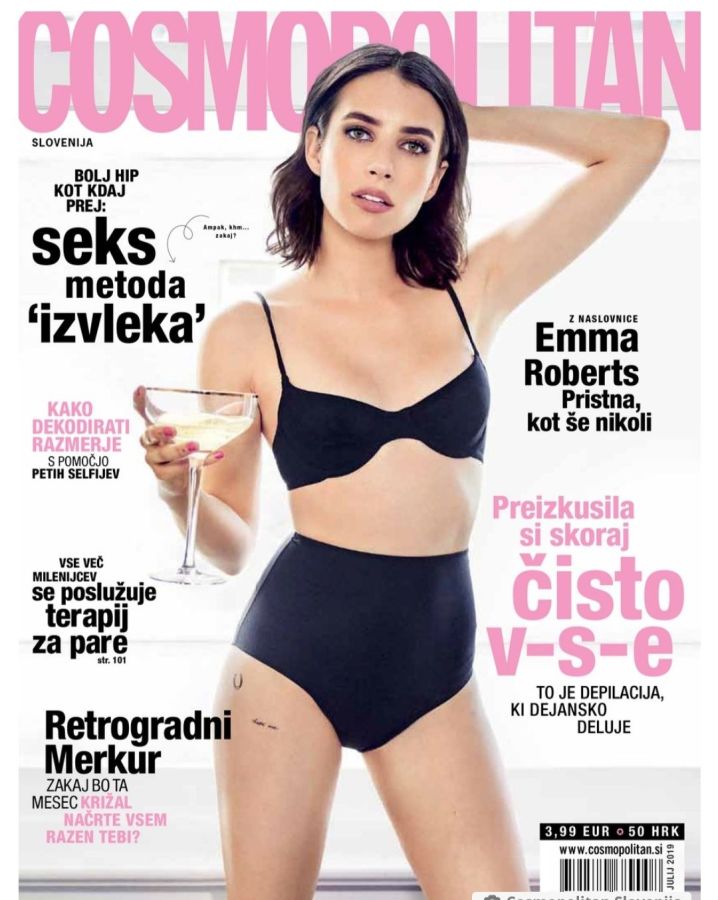 COSMOPOLITAN SLOVENIA magazine side cover  July 2019