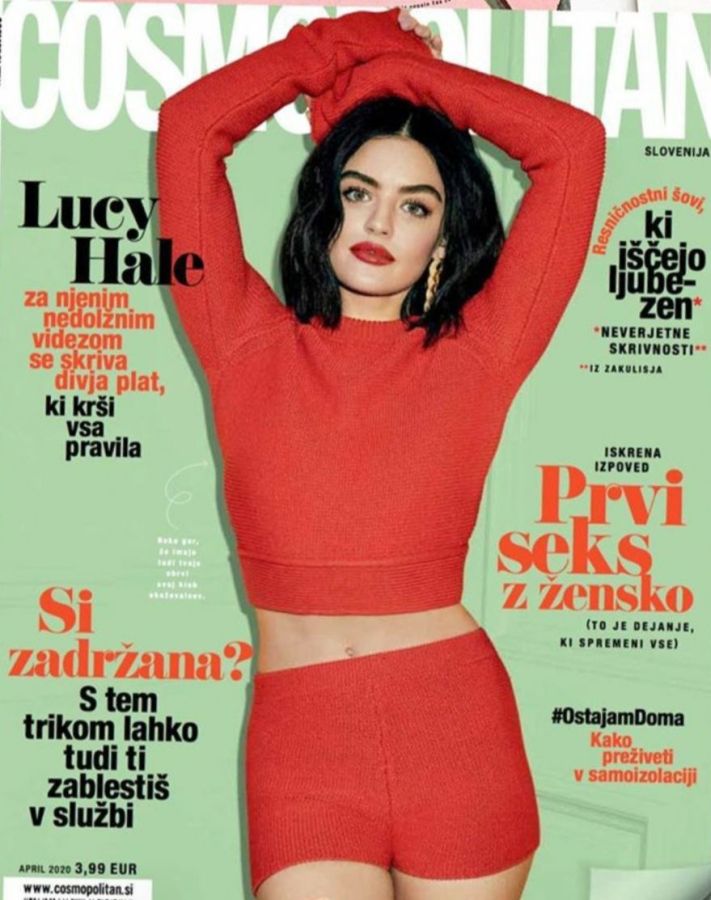 COSMOPOLITAN SLOVENIA magazine side cover  April 2020