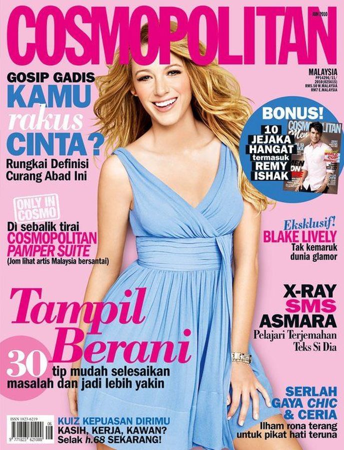 COSMOPOLITAN MALAYSIA magazine side cover  June 2010