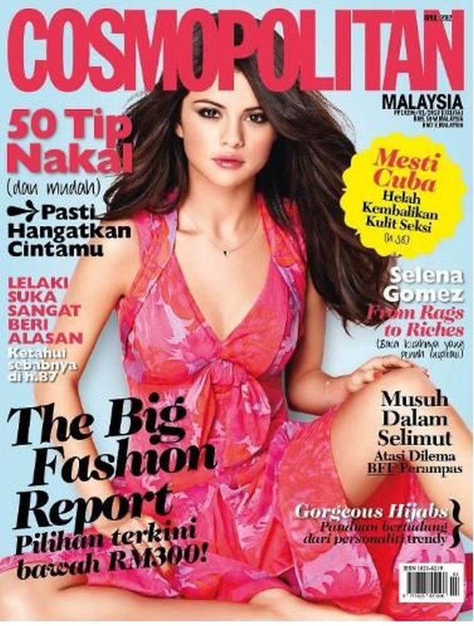 COSMOPOLITAN MALAYSIA magazine side cover  April 2012