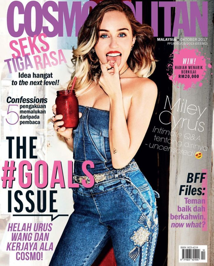 COSMOPOLITAN MALAYSIA magazine side cover  October 2017