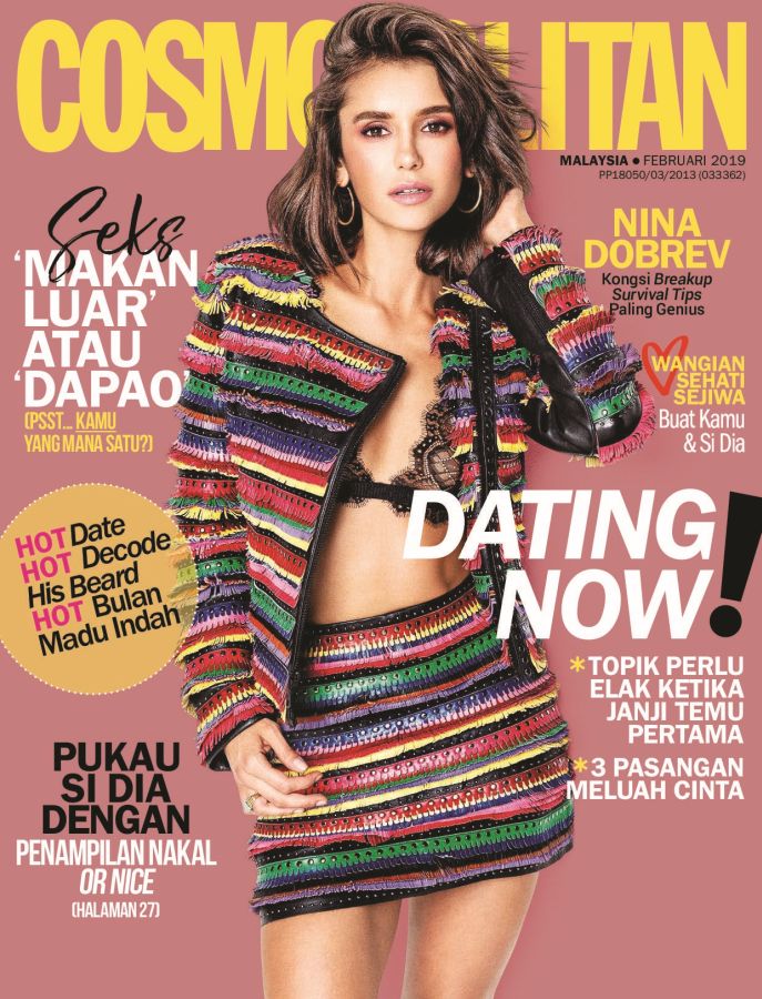COSMOPOLITAN MALAYSIA magazine side cover  February 2019