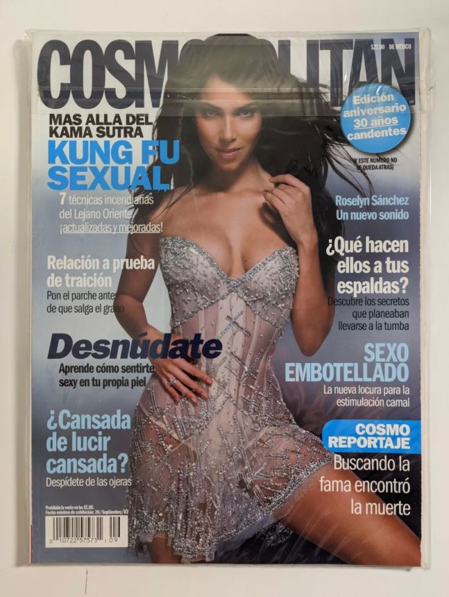 COSMOPOLITAN MEXICO magazine side cover  September 2003
