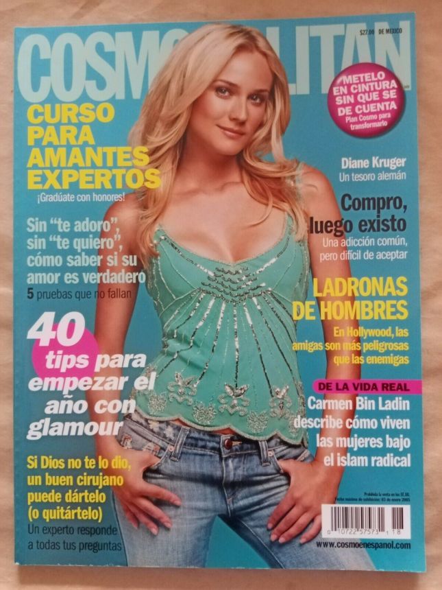 COSMOPOLITAN MEXICO magazine side cover  January 2005