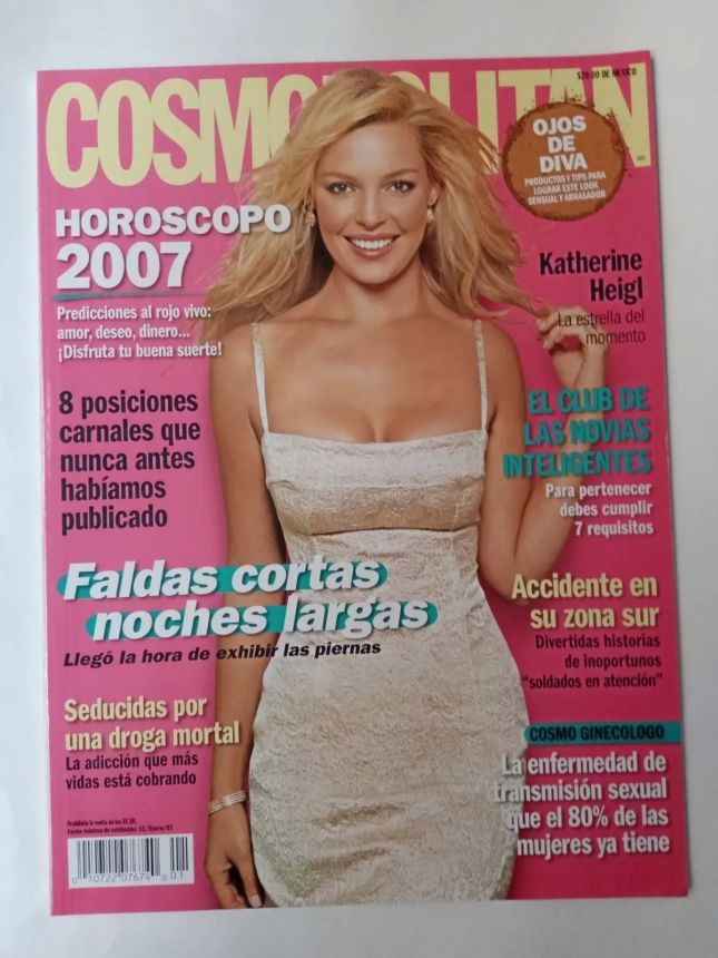 COSMOPOLITAN MEXICO magazine side cover  January 2007