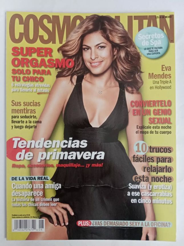COSMOPOLITAN MEXICO magazine side cover  March 2007