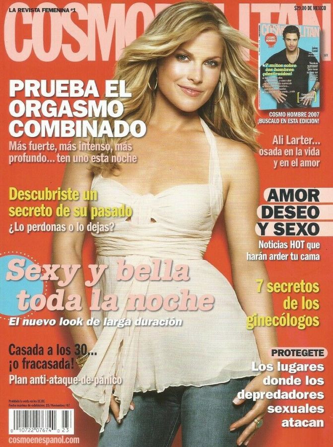 COSMOPOLITAN MEXICO magazine side cover  November 2007