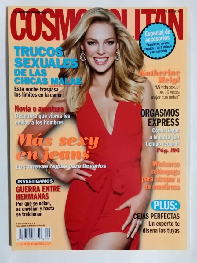 COSMOPOLITAN MEXICO magazine side cover  April 2008